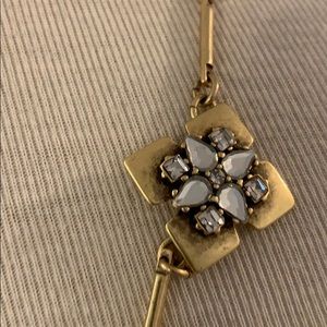 J. Crew Jewelry - J Crew brushed gold and gemstone necklace J. Crew Jewelry - J Crew brushed gold and gemstone necklace